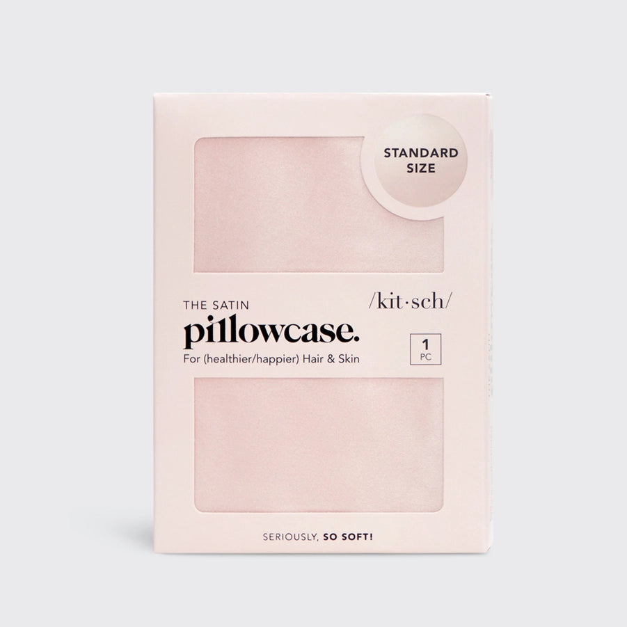 KITSCH taie d'oreiller en satin - blush
