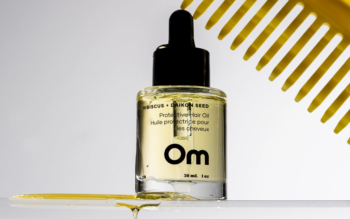 OM Huile capillaire protectrice aux graines d'hibiscus et de daikon - 30ml