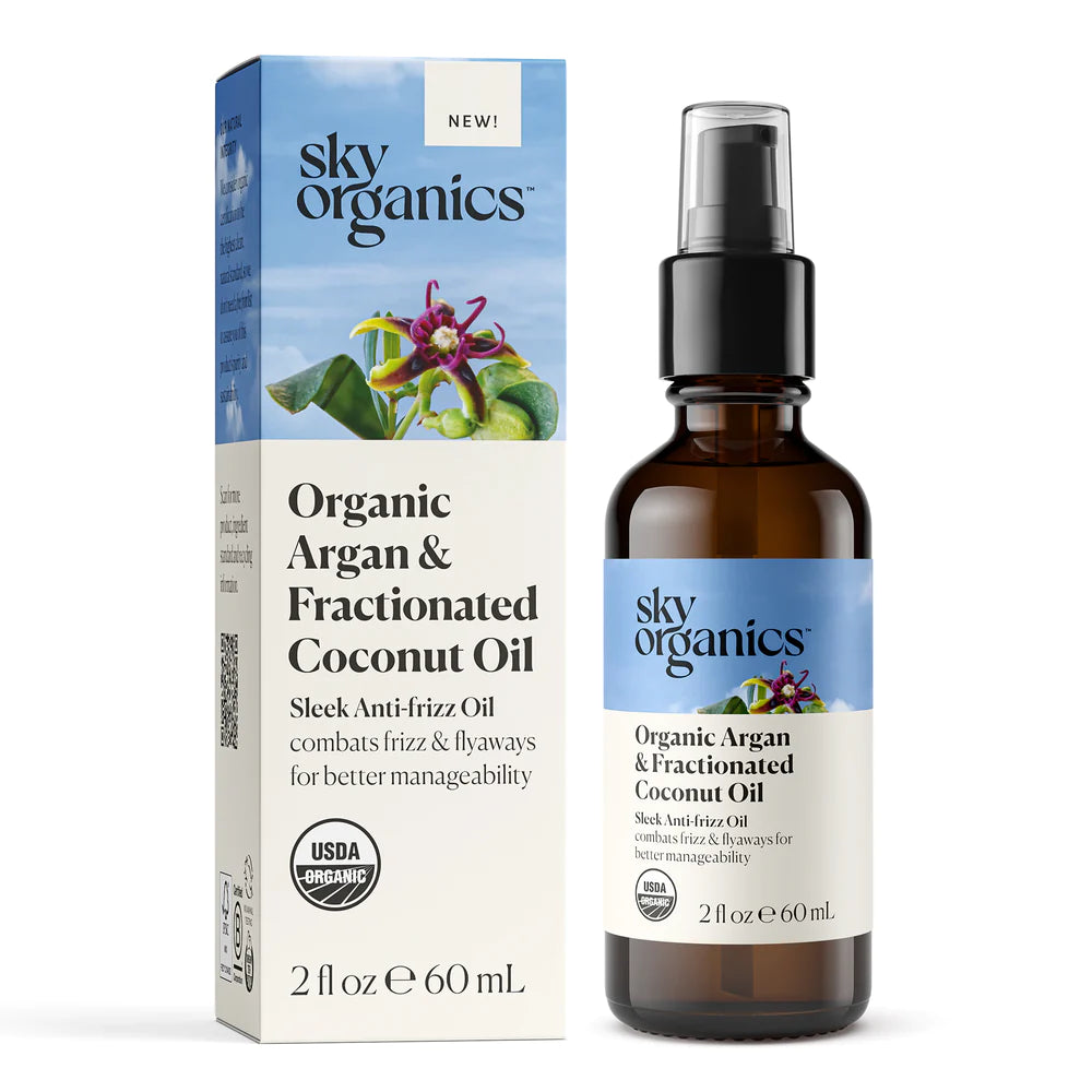 Sky organics Huile d'argan biologique et de noix de coco fractionnée - 60ml