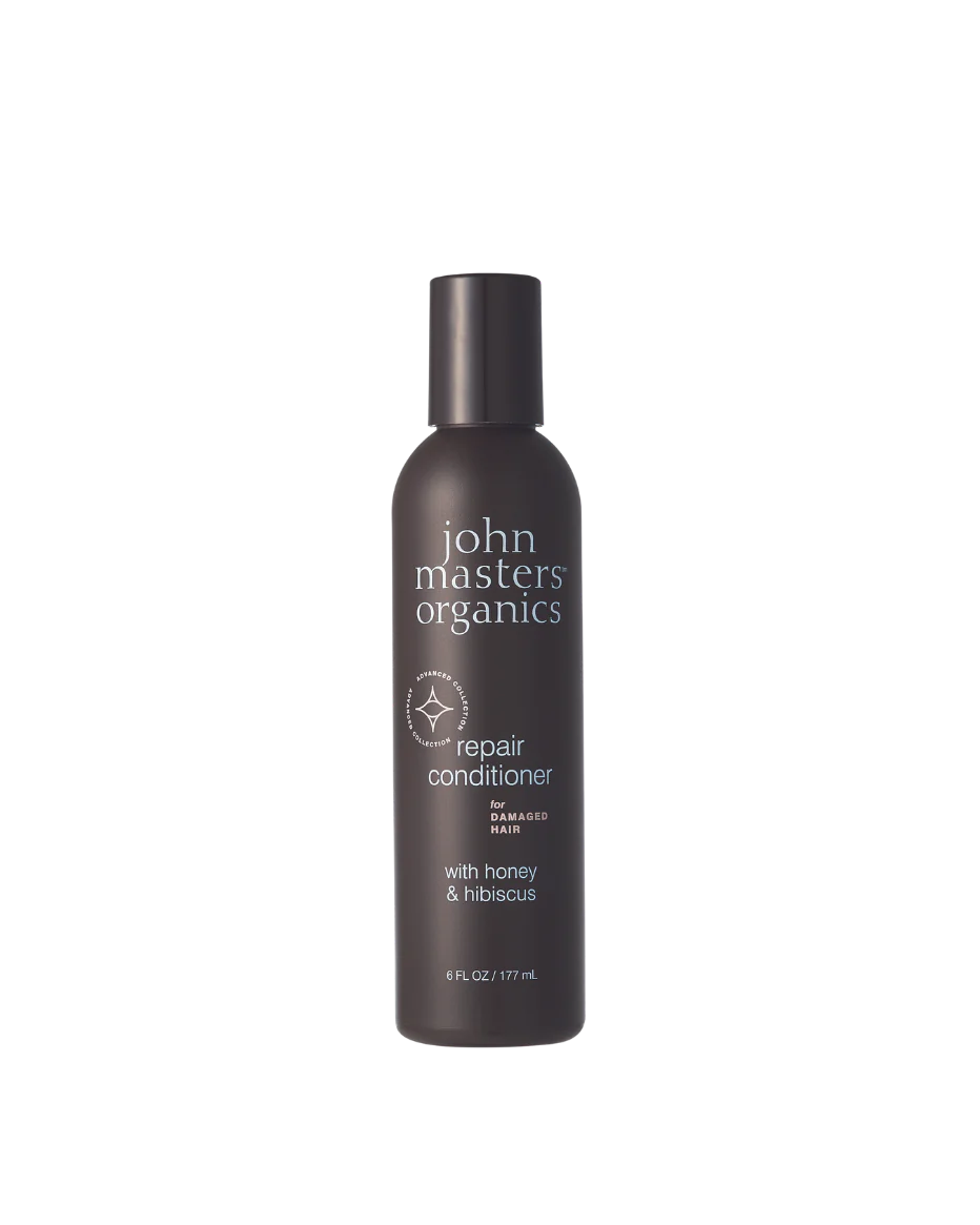 John Masters Organics Revitalisant réparateur pour cheveux abîmés au miel et à l'hibiscus - 177ml