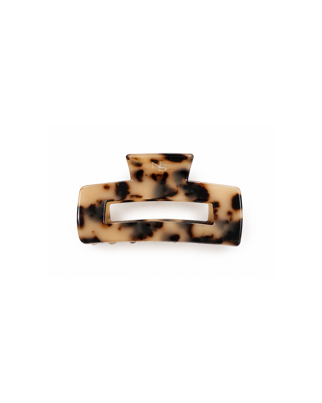 Pince rectangulaire - Écaille beige