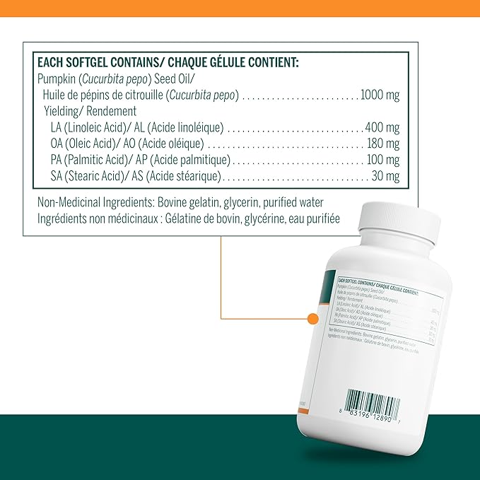 Genestra huile de graines de citrouille - 90 gelules