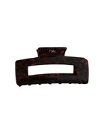 Pince rectangulaire - écaille espresso