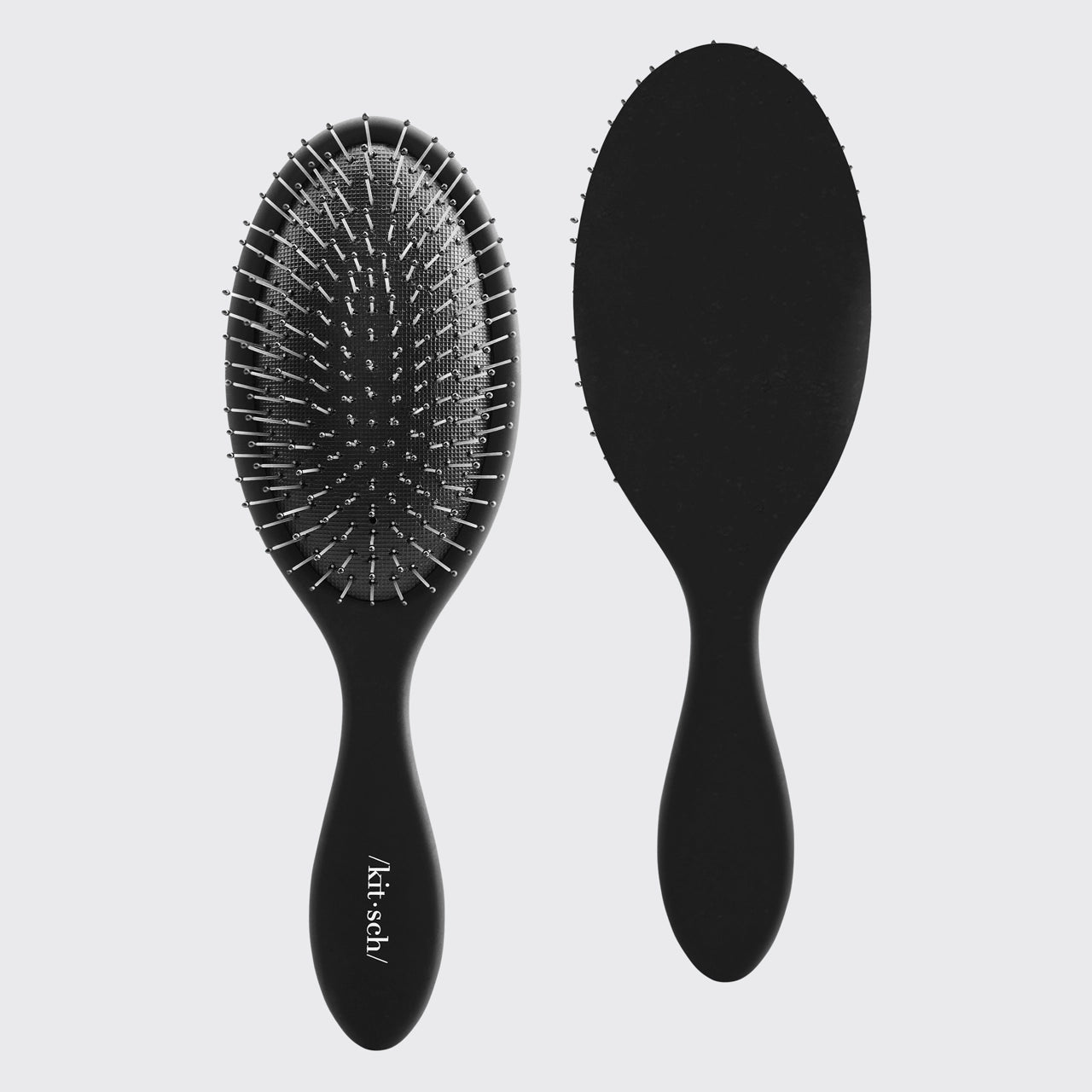 KITSCH brosse en plastique recyclé pour cheveux mouillés et secs - noire