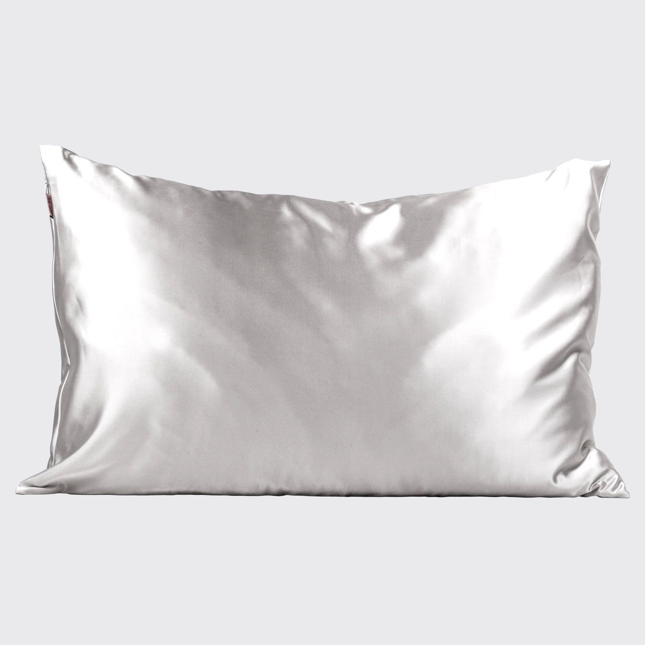 KITSCH Taie d'oreiller en satin - Argent