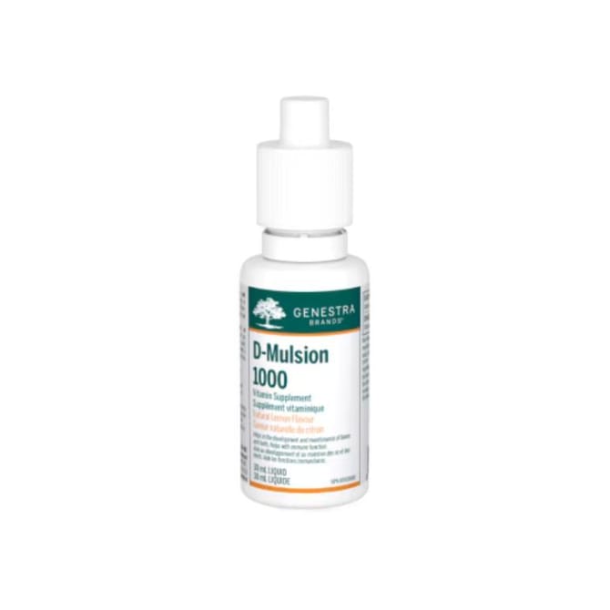 Genestra Vitamine D 1000 UI D-Mulsion saveur citron - 30 ml