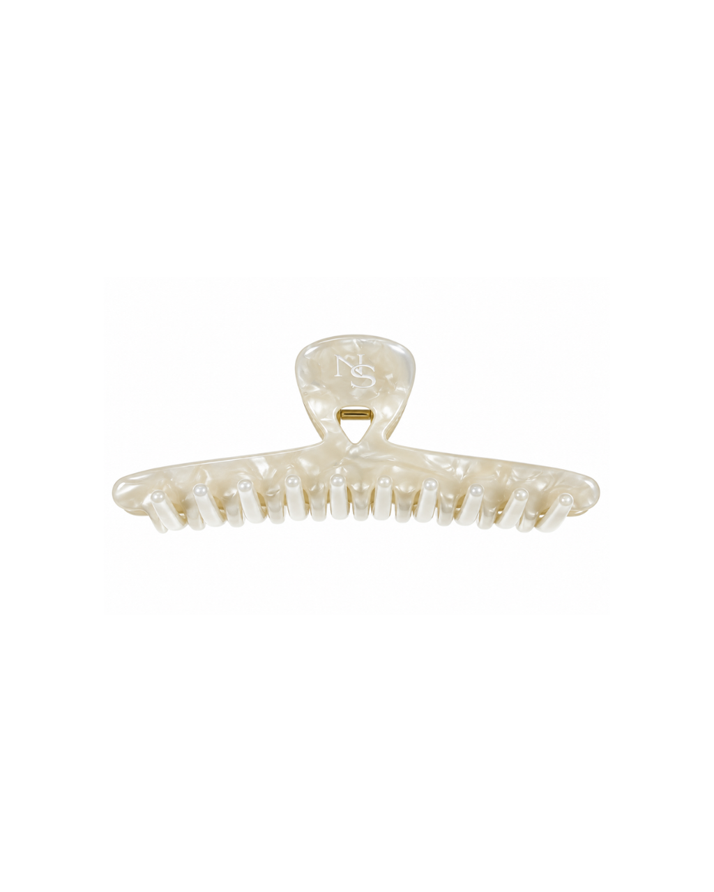 Pince compacte cheveux fins - Tortoise blanc