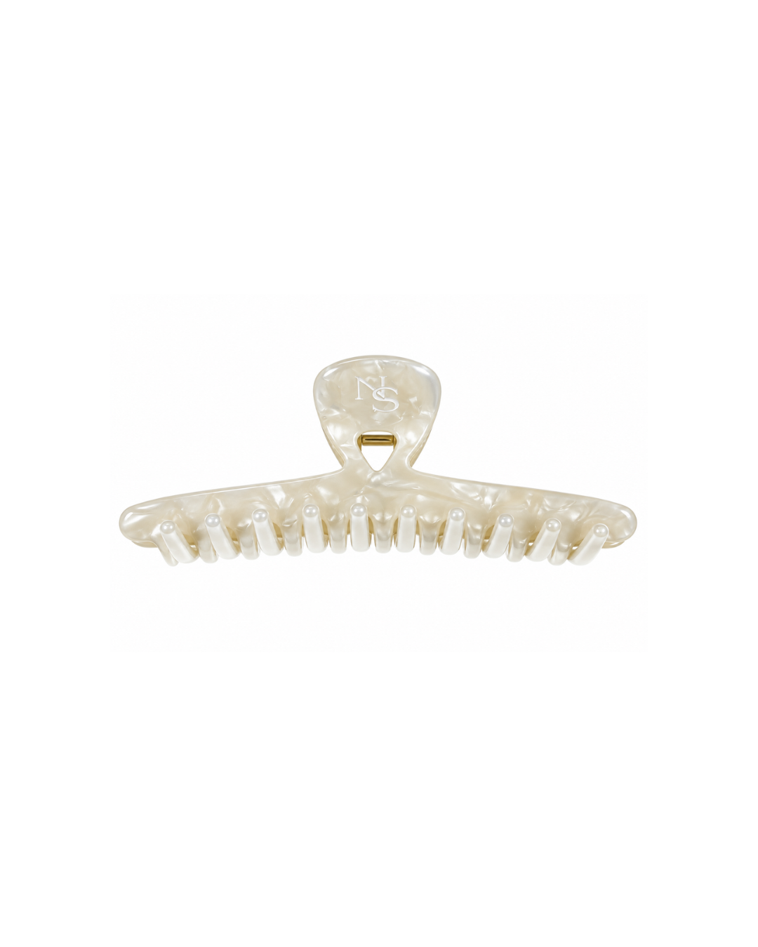 Pince compacte cheveux fins - Tortoise blanc