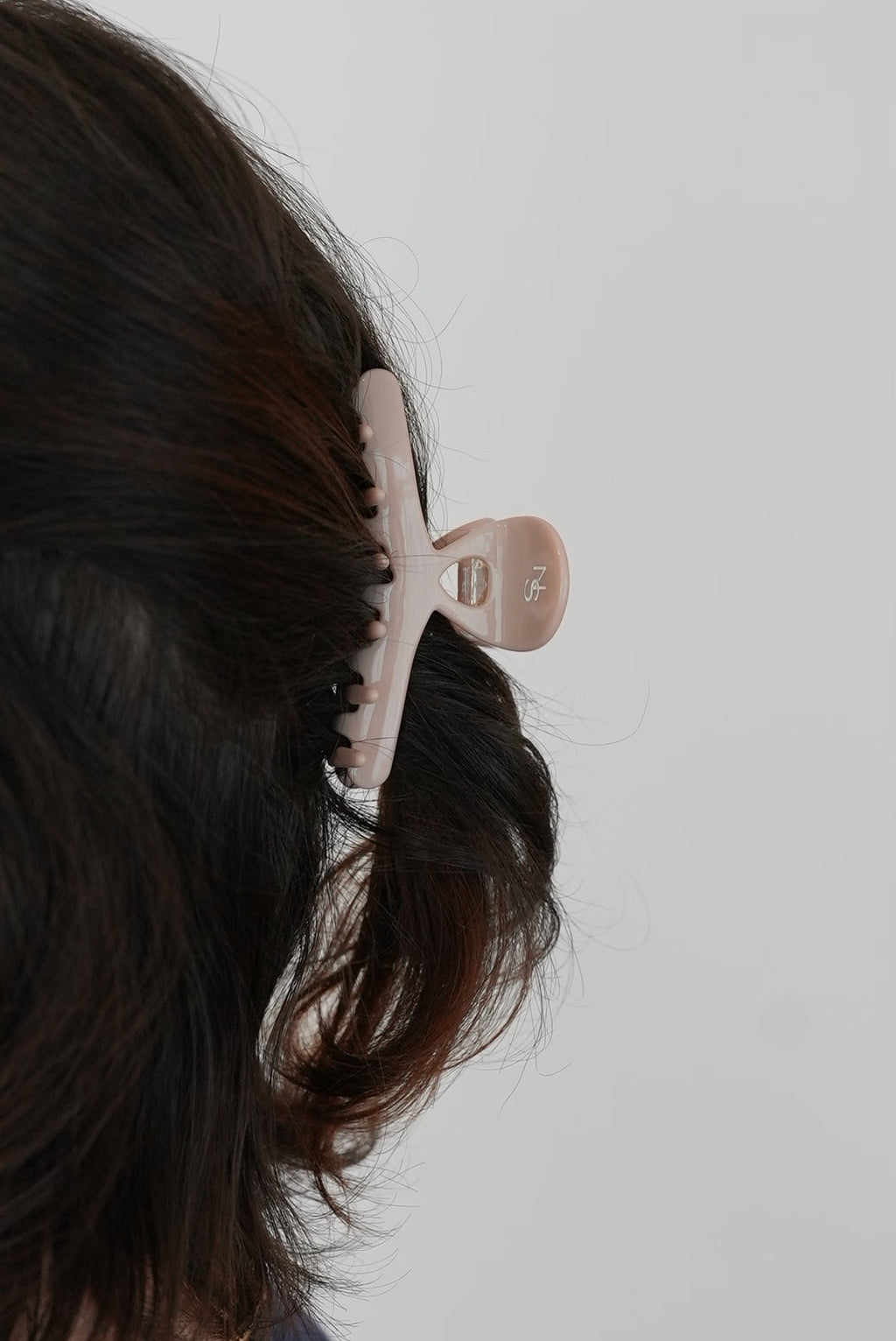 Pince compacte cheveux fins rose poudré