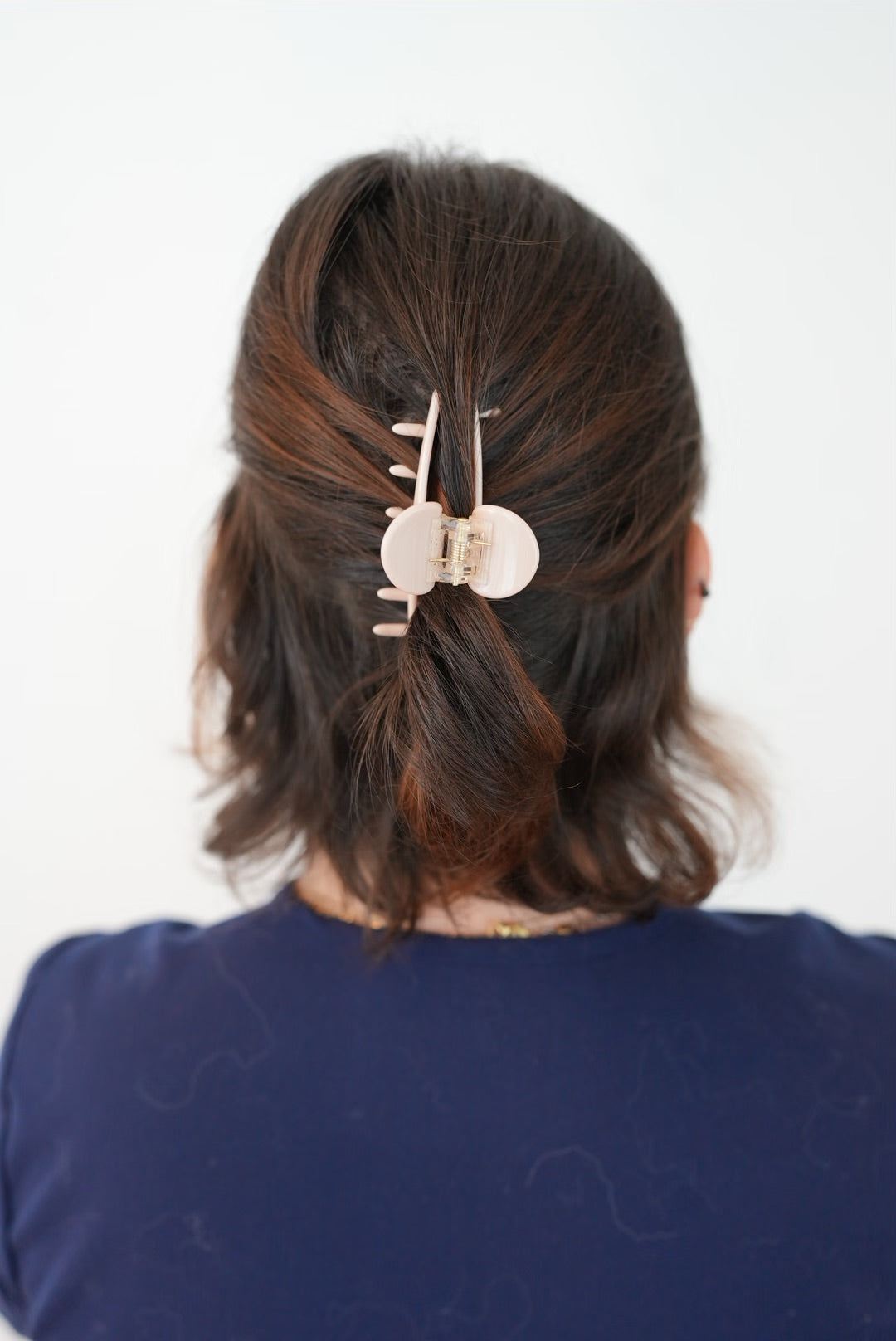 Pince compacte cheveux fins rose poudré