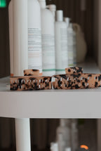 Pince rectangulaire - écaille beige