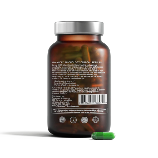 Advanced trichology Nutraceutique Derma-fer - 60 capsules