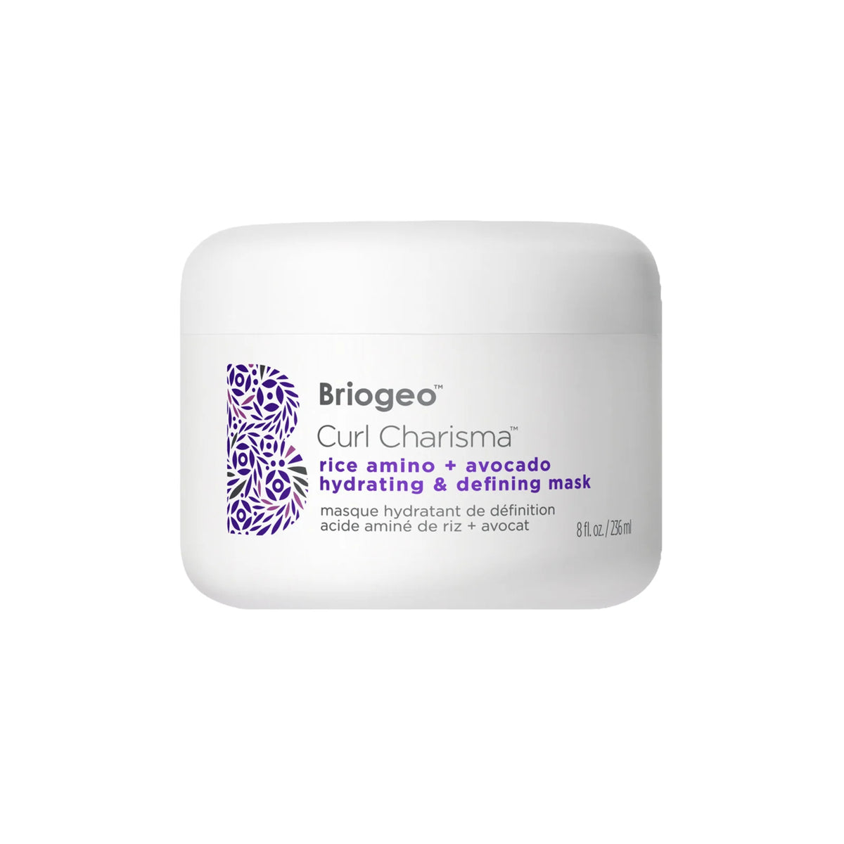 Briogeo Masque Hydratant Acide Aminé de Riz + Avocat Curl Charisma - 236 ml